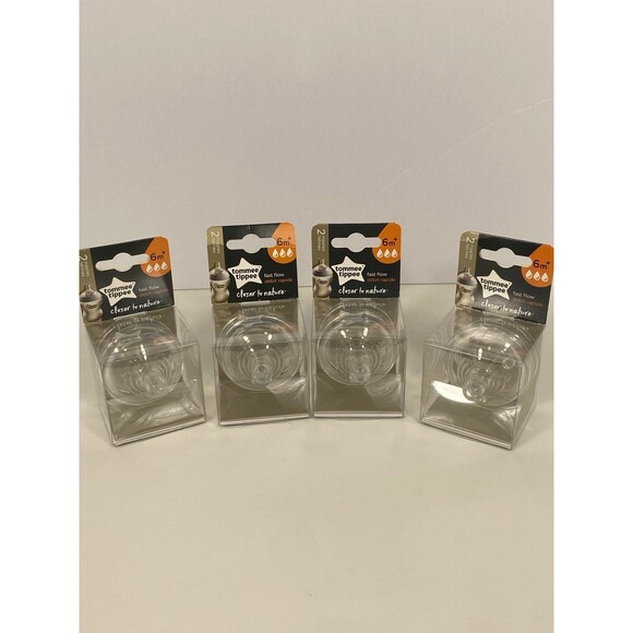 4 Packs Tommee Tippee Closer to Nature Fast Flow Nipples - Picture 1 of 3